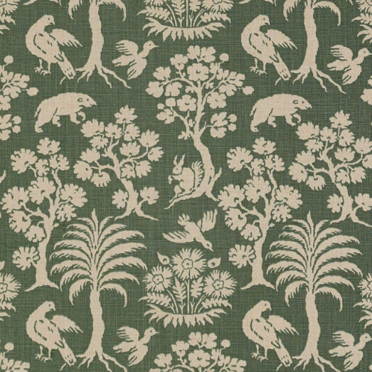 Schumacher Woodland Silhouette Fabric